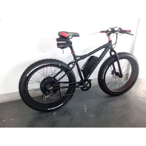  NBpower 26 x 4.0 48V 1500W Electric Bicycle Fat Bike kit, 1500W Fat E-Bike Conversion Kit with 1500W Hub Motor,Multifunction LCD Display, with Tire.