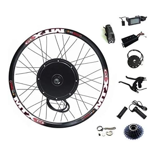  NBpower 72V 2000W Rear Wheel Motor, 2000W Electric Bike Kit,Electric Bicycle Conversion Kit with Mutifunction SW900 Display,72V 45A sine Wave Controller, with 7 Speed flywheel
