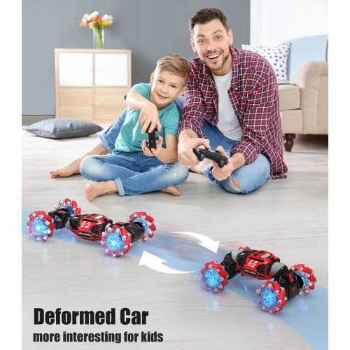  NBPOWER Remote Control Car for Boys 8 12, 4WD Rc Cars / Off Road Rc Car / Rc Stunt Cars with 2 Rechargeable Batteries (1:16 Scale