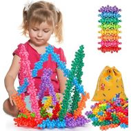 NC 250Pcs Building Blocks Toys STEM Activities for Kids Interlocking Building Discs Toy Preschool Learning Educational Autism Toys for 5-7 4-8 3 4 5 + Years Old Boys Girls Birthday