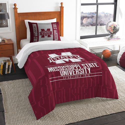  NCAA Mississippi State University Modern Take Comforter Set