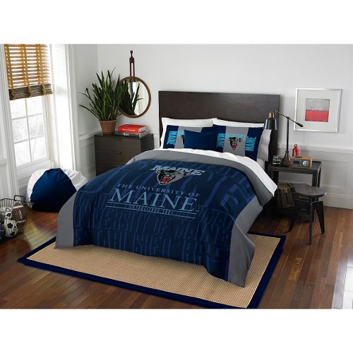  NCAA Collegiate Modern Take University of Maine Comforter Set