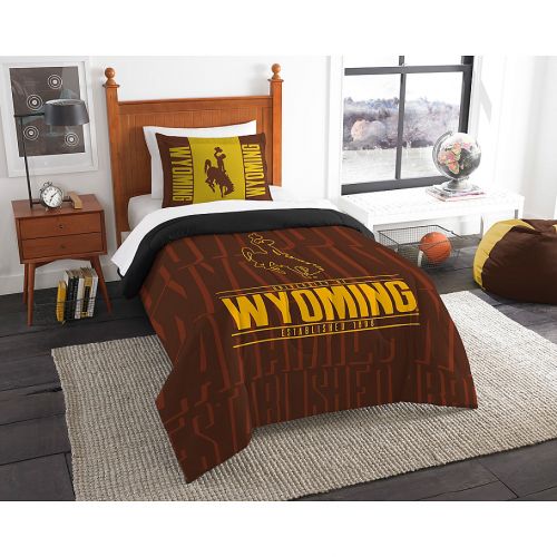  NCAA University of Wyoming Modern Take Comforter Set