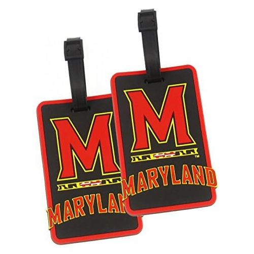  Maryland Terps - NCAA Soft Luggage Bag Tag - Set of 2