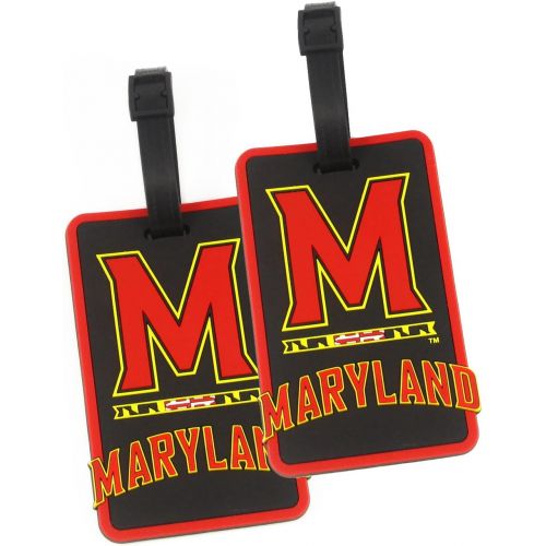  Maryland Terps - NCAA Soft Luggage Bag Tag - Set of 2