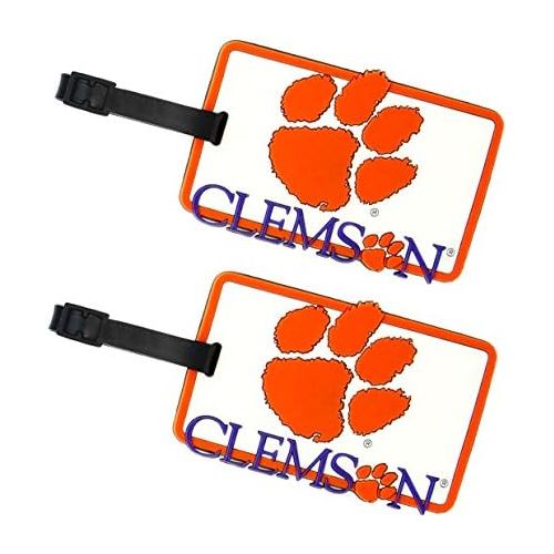  Clemson Tigers - NCAA Soft Luggage Bag Tag - Set of 2