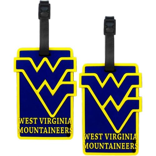  West Virginia Mountaineers - NCAA Soft Luggage Bag Tag - Set of 2