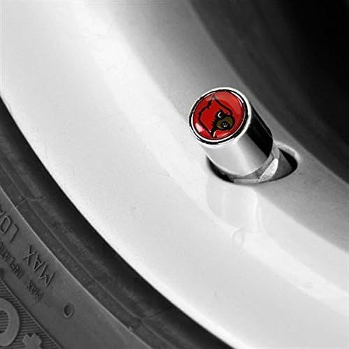  NCAA Tire Valve Stem Covers (1/2 Inch, Louisville Cardinals)