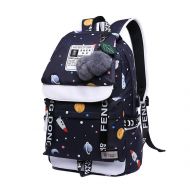 NCJROUVAQL Fashion Girl Schoolbag Travel Laptop Backpack Cute Plush Ball Kids Bag