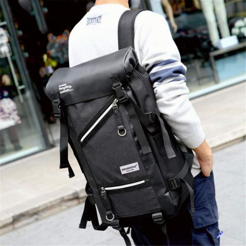  NCJROUVAQL Boys Black Usb Backpack Men Travel Bags Male Large Laptop Bag 15.6 College Student School Backpack