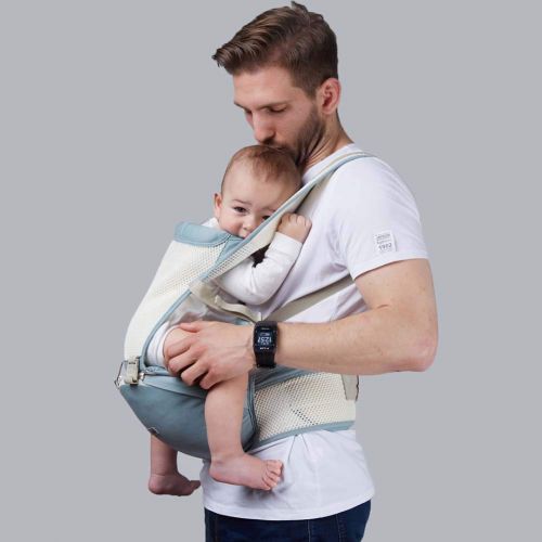  NCSBB-Baby carrier Ergonomic Baby Carrier 3 in 1 Baby Carrier Hip Seat The Soft Edging Prevents Your Baby from Cutting Suitable for Babies from 1 to 36 Months,A