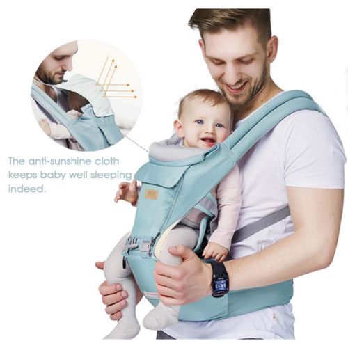  NCSBB-Baby carrier Ergonomic Baby Carrier 3 in 1 Baby Carrier Hip Seat The Soft Edging Prevents Your Baby from Cutting Suitable for Babies from 1 to 36 Months,A