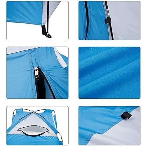  N/E. Pop Up Toilet Tent Shower Privacy Toilet Tent Portable Camping Pop up Changing Tents Outdoor Removable Sun Shelter Camping Toilet for Camping, Beach & Hiking, Spacious Toilet