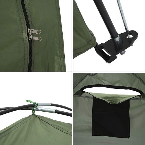  N/E. Pop Up Toilet Tent Portable Shower Privacy Toilet Tent Removable Outdoor Dressing Changing Room Privacy Tent with Carrying Bag for Camping, Beach & Hiking, Spacious Toilet & B