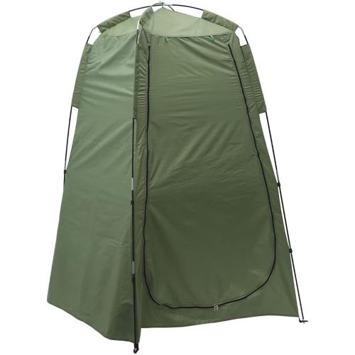  N/E. Pop Up Toilet Tent Portable Shower Privacy Toilet Tent Removable Outdoor Dressing Changing Room Privacy Tent with Carrying Bag for Camping, Beach & Hiking, Spacious Toilet & B