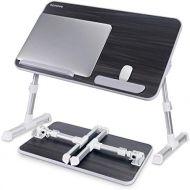 [아마존베스트]Laptop Bed Tray Table, Nearpow Adjustable Laptop Bed Stand, Portable Standing Table with Foldable Legs, Foldable Lap Tablet Table for Sofa Couch Floor - Medium Size