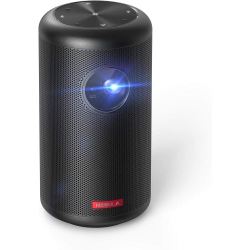 앤커 Nebula Capsule II Smart Mini Projector, by Anker, Palm-Sized 200 ANSI Lumen 720p HD Portable Projector with Wi-Fi, DLP, 8W Speaker, 100 Inch Picture, 5,000+ Apps, Movie Projector,