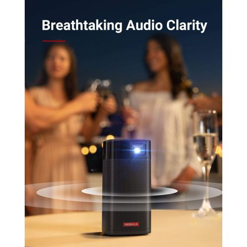 앤커 Anker Nebula Apollo, Wi-Fi Mini Projector, 200 ANSI Lumen Portable Projector, 6W Speaker, Movie Projector, 100 Inch Picture, 4-Hour Video Playtime, Neat Projector, Home Entertainme