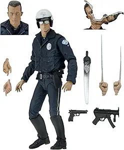 NECA Collectible Ultimate T-1000 Motorcycle Cop Terminator 7