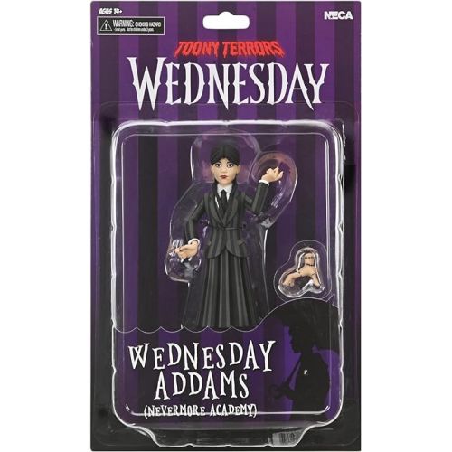 네카 NECA Collectible Wednesday Series 6” Scale Toony Terrors Figure - Wednesday Addams in Nevermore Uniform