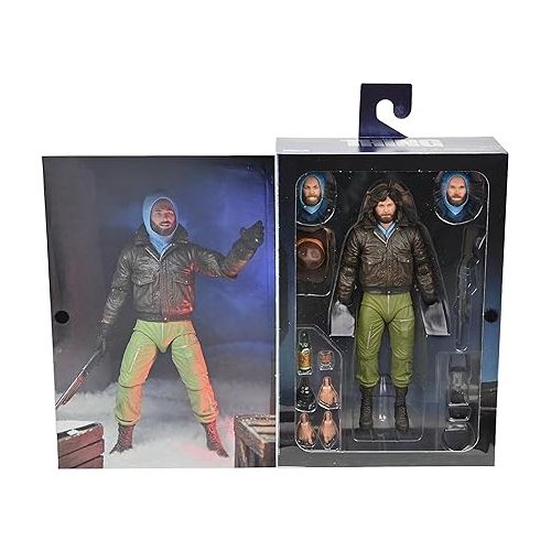 네카 NECA The Thing Action Figure - Classic Kurt Multicolor Plastic Toy (10