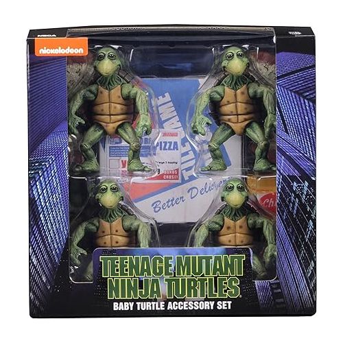 네카 NECA - Teenage Mutant Ninja Turtles (1990 Movie) - 1/4 Scale Action Figures - Baby Turtles Set