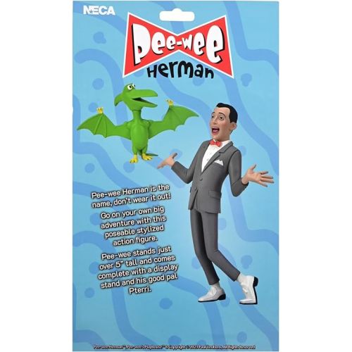 네카 NECA - Pee-wee's Playhouse Toony Classics Pee-Wee Herman 6-Inch Scale Action Figure