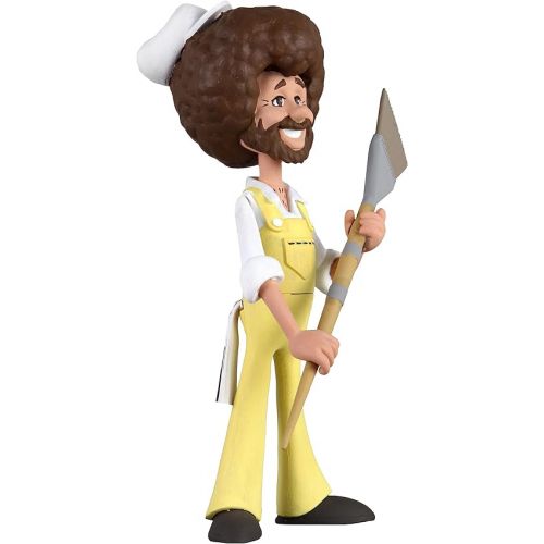 네카 NECA Toony Classics: Bob Ross with Overalls 6-Inch Action Figure