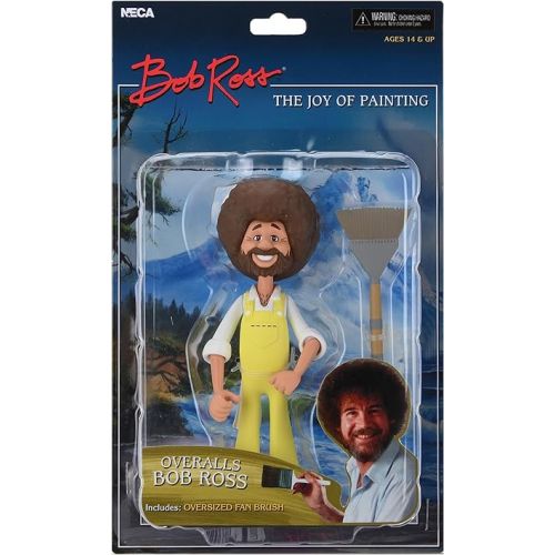 네카 NECA Toony Classics: Bob Ross with Overalls 6-Inch Action Figure