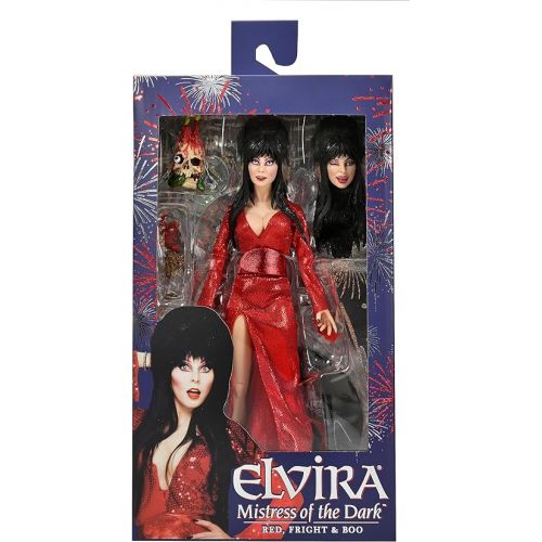 네카 NECA - Elvira - 8” Clothed Action Figure - “Red, Fright, and Boo”