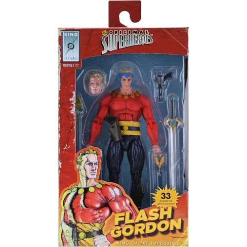 네카 NECA The Original Superheroes: Flash Gordon, The Phantom, Ming The Merciless 7” Action Figure Assortment