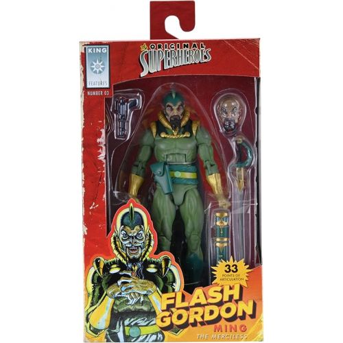 네카 NECA The Original Superheroes: Flash Gordon, The Phantom, Ming The Merciless 7” Action Figure Assortment