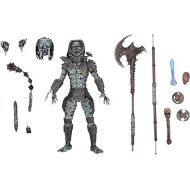 NECA Predator 2 Ultimate Warrior 7-Inch Scale Action Figure (30th Anniversary Collection) with Alternate Unmasked Head and Accessories