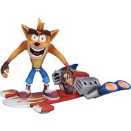 NECA Crash Bandicoot - 7” Scale Action Figure - Deluxe Crash with Jet Board