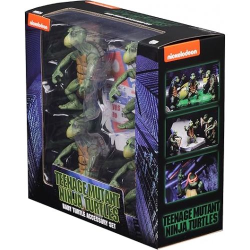 네카 NECA - Teenage Mutant Ninja Turtles (1990 Movie) - 1/4 Scale Action Figures - Baby Turtles Set