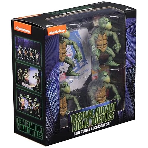 네카 NECA - Teenage Mutant Ninja Turtles (1990 Movie) - 1/4 Scale Action Figures - Baby Turtles Set