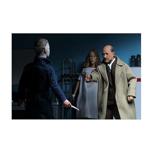 네카 Halloween 2 - Dr. Loomis and Laurie Strode (1981) 8” Clothed Action Figure 2 pack