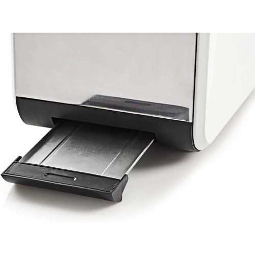  [아마존베스트]Nedis - Toaster - 2 wide openings - soft touch - 6 different levels - defrosting and warming function - crumb drawer - auto shut-off - demolition function - soft touch surface - 90