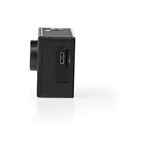  [아마존베스트]Nedis - Action Camera - Full HD 1080p - WLAN - Waterproof Case - Lightweight - Supplied Mounts - Integrated Wi-Fi Connection