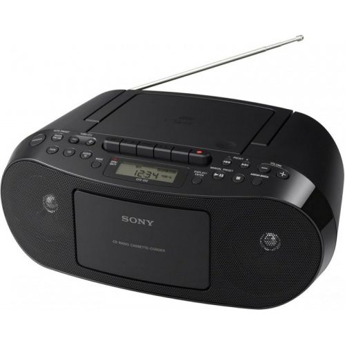  [아마존베스트]Sony Bluetooth Boombox Bundle  [2] Piece Set Includes Classic Stereo Boombox w/CD/Cassette/Radio & 3.5mm Include A NeeGo Wireless Bluetooth Receiver; Stream Music from Device
