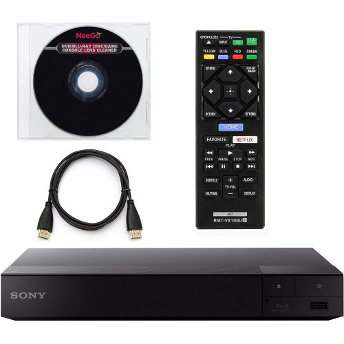  [아마존베스트]Sony BDP-S6700 4K Upscaling 3D Streaming Blu-Ray Disc Player with Built-in Wi-Fi + Remote Control + NeeGo HDMI Cable W/Ethernet NeeGo Lens Cleaner