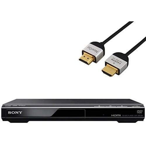  [아마존베스트]Sony DVP- SR510 DVD Player with HDMI Port with A NeeGo Slim HDMI Cable