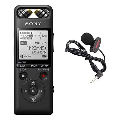  Sony High-Resolution Zoom sound Portable Audio Voice Recorder SX Series, 16 GB built-in storage, expandable via MicroSD, 3-way adjustable Mic, Control Wirelessly, Includes A NeeGo