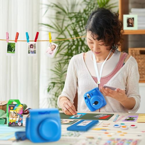  NEEGO NeeGo Instax Mini 9 Instant Camera BundleDeluxe Kit with Camera, Matching Case & 4 Fun Film PacksRainbow, Stained Glass, Monochrome & White 50 Exposures for Instant Creative Phot