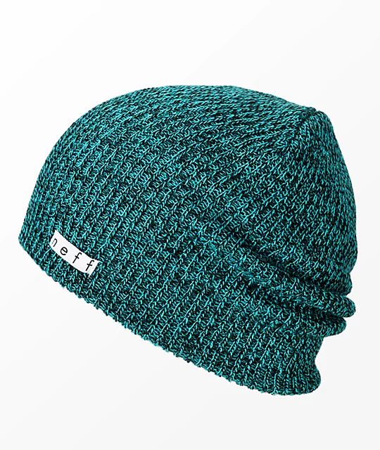 NEFF Neff Daily Heather Green & Black Beanie