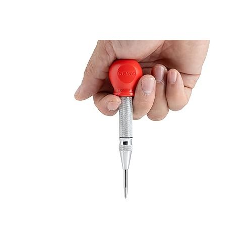  NEIKO 02638A 5-Inch Automatic Center Punch for Metal, Adjustable Impact Spring Loaded Center Punch Tool, Spring Punch, Center Punch Spring Loaded, Auto Center Punch