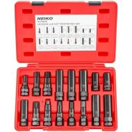 Neiko 02457A Lug-Nut Key Set, Wheel-Lock Removal Tool Kit for Aftermarket and Factory Wheel Tire Keys, SAE and Metric Lug Sockets, 16 Pieces