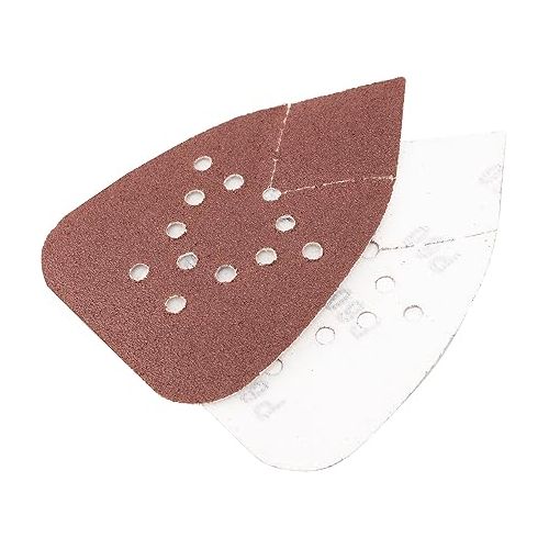  NEIKO 11272A 50pc Hook & Loop Mouse Sandpaper Assortment 60, 80, 120, 150, 220 Grit Sanding Pads for Mouse Sander, Mouse Sander Sandpaper, Triangle Sanding Pads, Mouse Sander Pads, Mouse Sander Paper