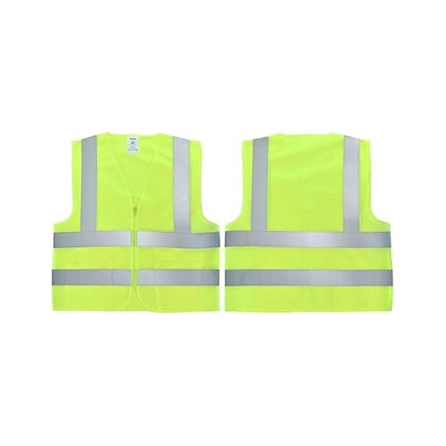  Neiko 53965A High Visibility Safety Vest with 2 Pockets, ANSI/ISEA Standard, Color Neon, 3XL, Yellow