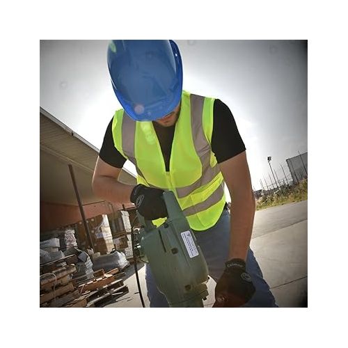  Neiko 53965A High Visibility Safety Vest with 2 Pockets, ANSI/ISEA Standard, Color Neon, 3XL, Yellow